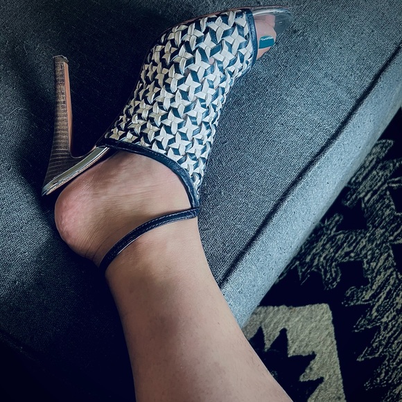 Vintage Coach Leather High Heels Size 10B - Picture 2 of 12